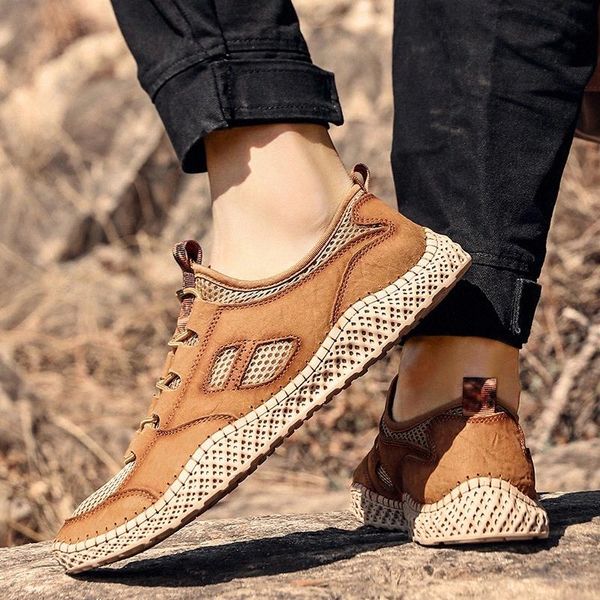 

men shoes fashion 2020 summer sneakers breathable casual shoes lace up sneakers men mesh zapatos de hombre #uq5f