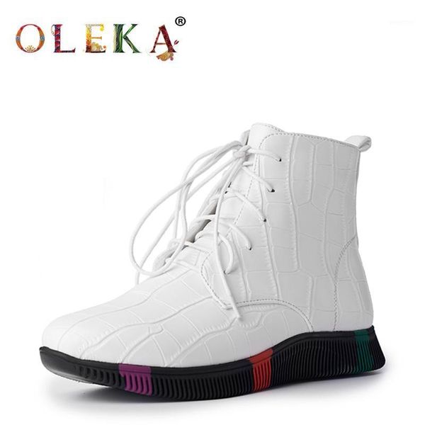

boots oleka knee-high winter women platform rome round toe for leisure style work & safety as4731, Black