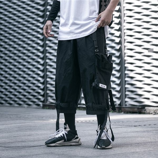 

дайаны летние новые национальные тенденций комбинезоны широких широкие ноги брюки ноги брюки мужчины темно черного хип-хоп со свободного сти, Blue