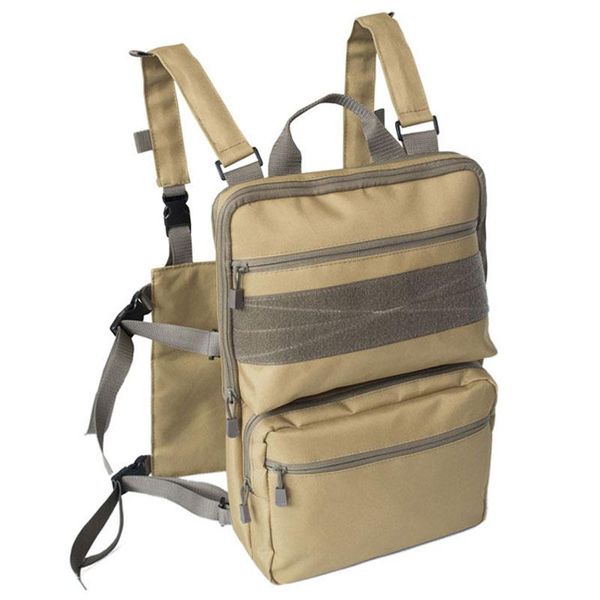 

hunting jackets tactical vest backpack combat outdoor equipment 600d simple molle camo chest rig, Camo;black