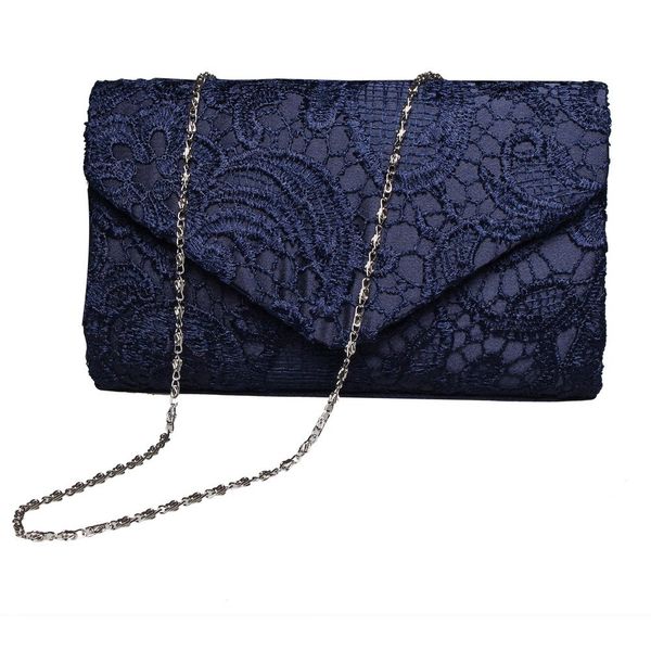 

women lace floral day clutch wedding bride evening party bag envelope handbag banquet purse new