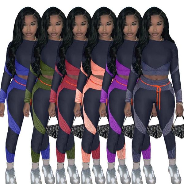 

sports and leisure women's superb elastic 2 piece jogger set women zh5267