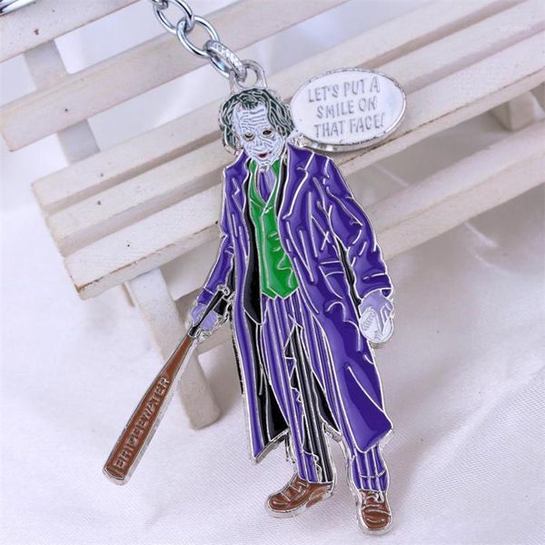 

movie stephen king's it joker clown character pennywise scary movie ghoset face vinyl keychain t1051, Silver