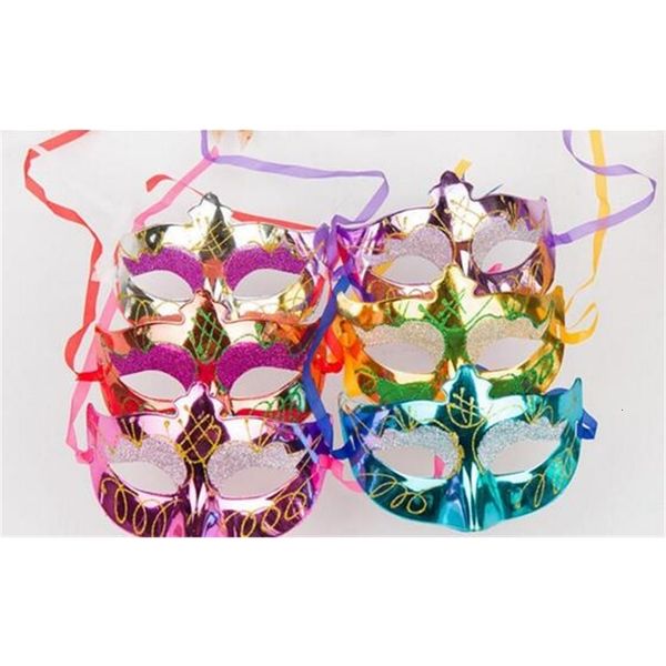 

halloween hip-hop mask feather children painted princess 30pcs/lot wl744