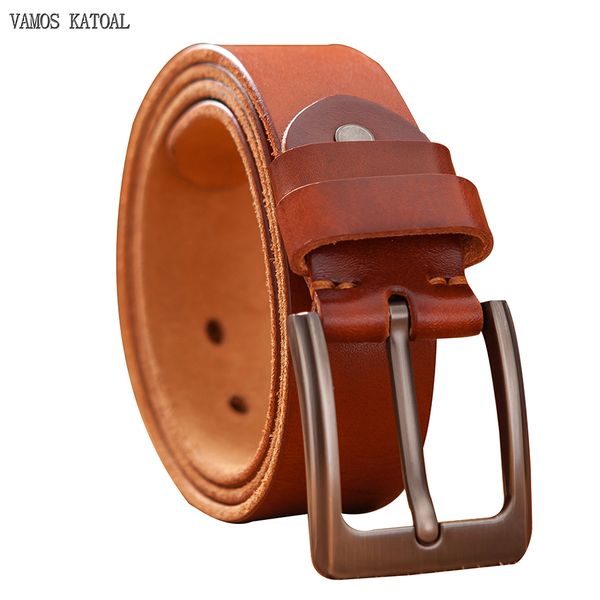 

leather cowhide belt fashion genuine leather men belt alloy buckle strap for male wide cinto masculino luxury cummerbundq1228, Black;brown