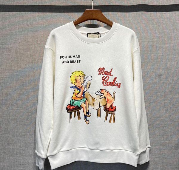 

high hoodie hoodies letter spring embroidery women sweatshirts shirts printed long mens sleeve lamb sweater quality autumn wmtxe hxclothes, Black