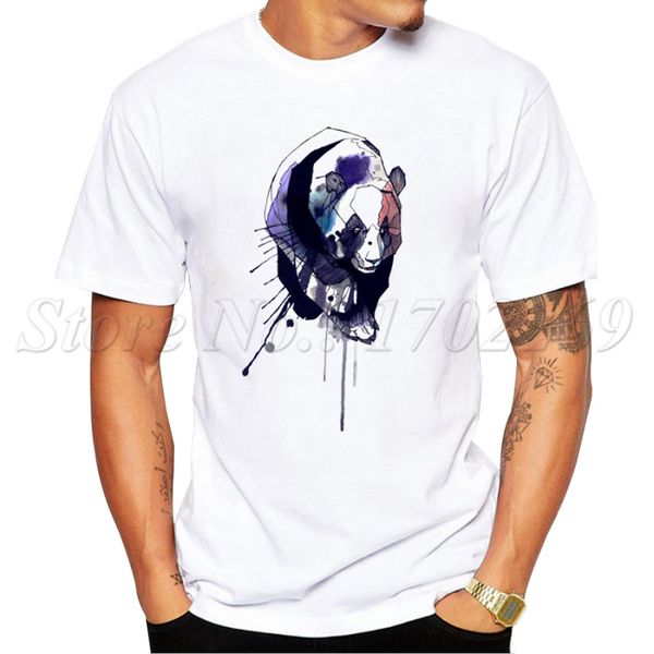 

акварели panda дизайн нового лето мода стиль punk melt panda печатается с коротким рукавом hipster tops спорт толстовка с капюшоном толстовк