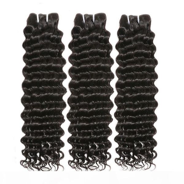 

wondero remy peruvian hair extensions weave bundles 8 10 12 14 16 18  22 24 26 28 inches, Black;brown