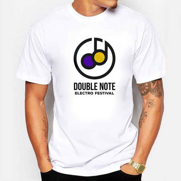 

sport double note electro festival t shirts men short sleeve cotton o-neck hiphop rap music lover t-shirt streetwear men clothes