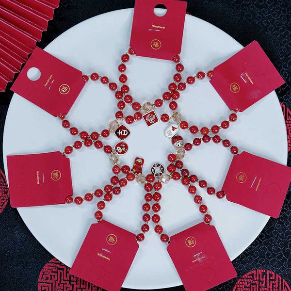 

red chalcedony bracelet of benmingnian, Silver