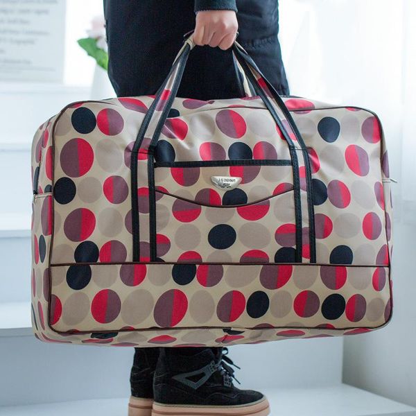 

extra large travel bag large capacity hand luggage students move bag extra thick oxford cloth foldable