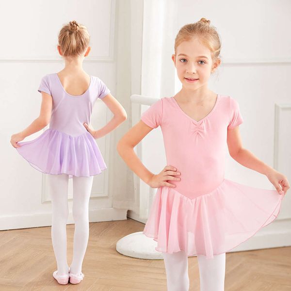

skirt summer short sve chine ballet girls' dance practice drs, Blue
