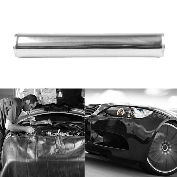 

3" 76mm polished aluminum intercooler pipe kit black hose clamp universal
