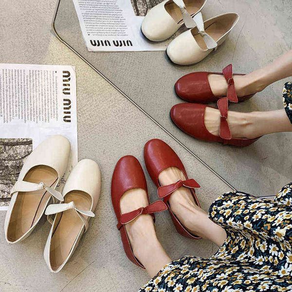 

dress spring autumn women mary janes bowtie slip on for ladies cute boat shoes ballet flats zapatos mujer 9129n 220309, Black
