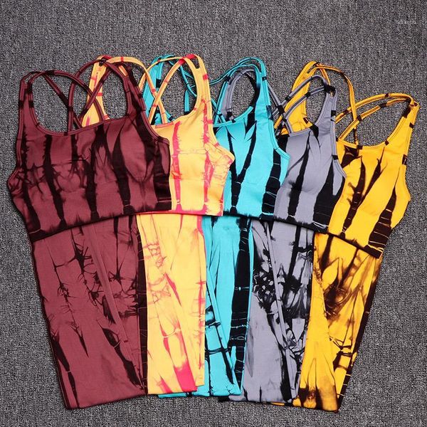 

yoga outfits women set sportwear seamless high waist leggings workout clothes fitness clothing crop shirt 2 piece gym suit1, White;red