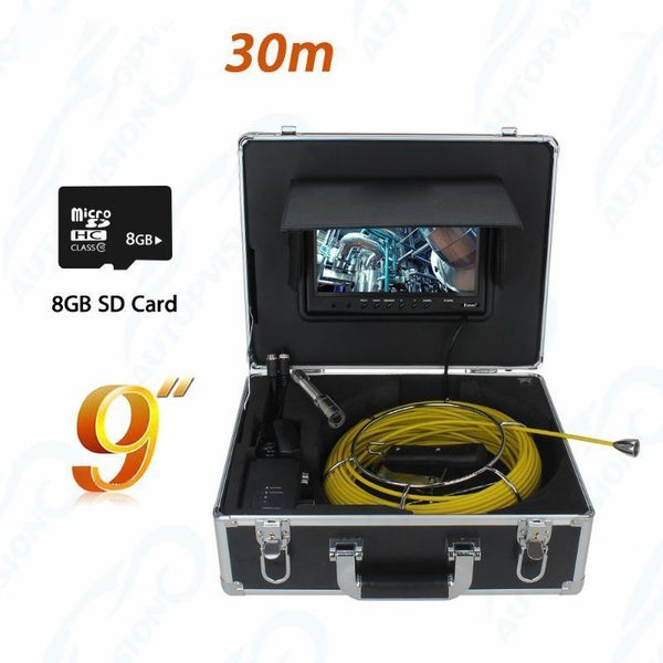 

cameras wp90a 23mm camera for sewer inspection service video pipe with 9inch display lens 8gb1