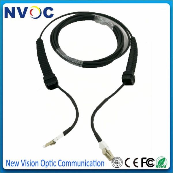 

fiber optic equipment 150m,2c,g652d,tpu jacket,armored black cable,4.8mm,lc/uniboot-lc/uniboot straight,without nsn boot patch cord jumper1
