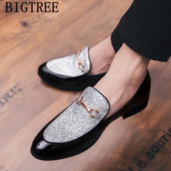 

coiffeur loafers men office shoes fashion designer shoes men 2020 glitter italian dress for formal zapatos elegantes, Black