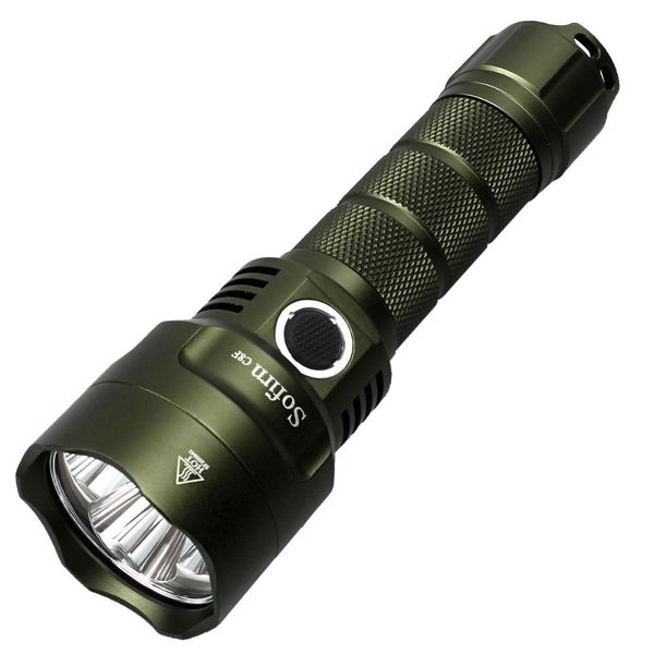 

new color c8f powerful 21700 led flashlight triple reflector cree xpl 3500lm super bright torch with 4 groups bbyeom alice_bag