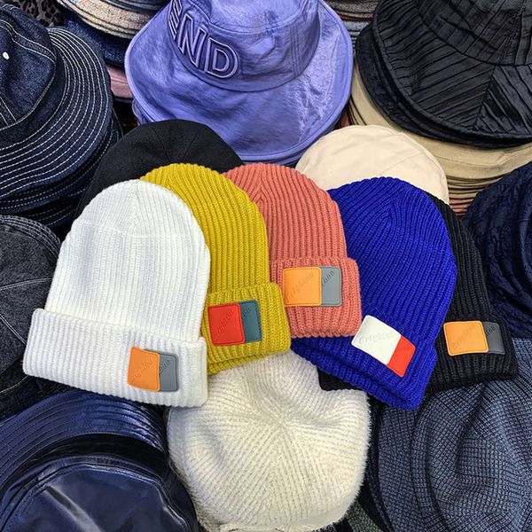 

winter new woolen korean hat for men and women, Blue;gray