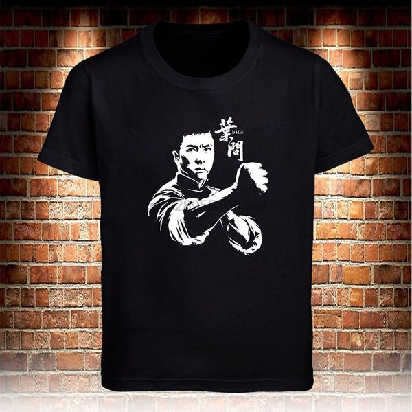 

black t-shirt ip man donnie yen mens size s to 3xl sport hooded sweatshirt hoodie