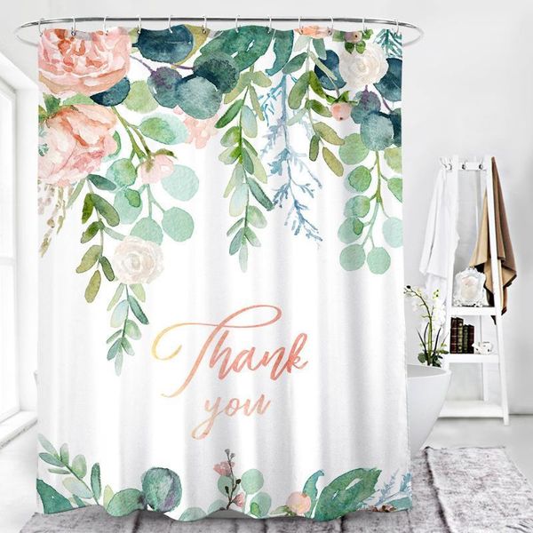 

2020 selling printing series waterproof polyester shower curtain bathroom shower curtain1