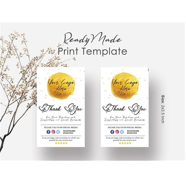 

custom thank you for your order cards package insert cards seller thank you package insert business cards packaging wmtqav