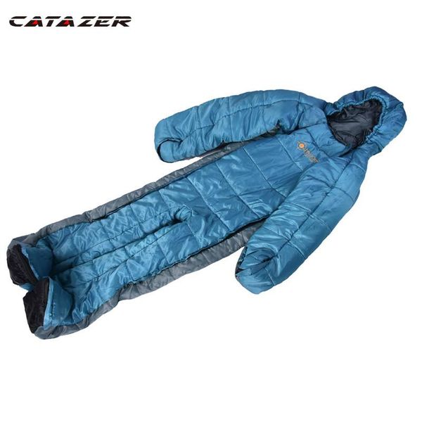 

outdoor humanoid sleeping bag camping indoor bedding super light winter and warm season cotton bag