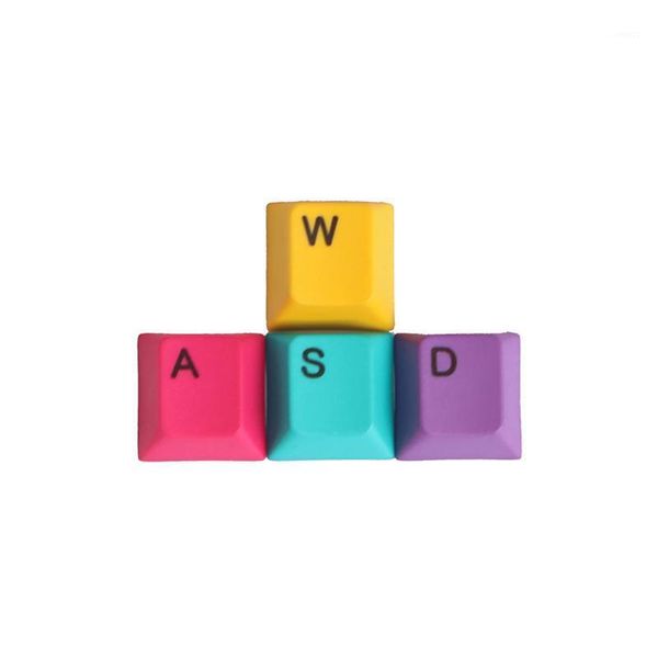 

4pcs a set cmyk color oem profile pbt dyesub keycaps wasd/ arrow key direction keycap set for mechanical gaming keyboard1