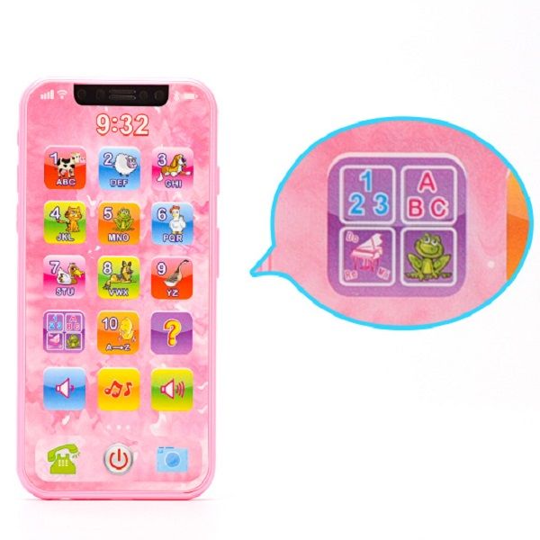 

english kids phone toys children early education simulation music mobile phone toy kid baby christmas gift