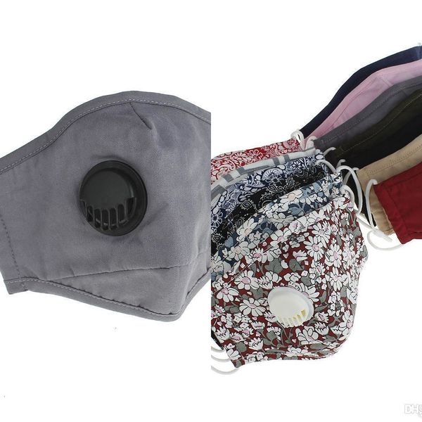 

anti-dust face reusable masks washable mask pm2.5 dhl valve protective cotton face masks cloth 5h95 0l22