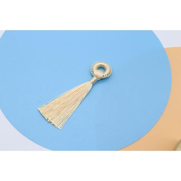 

2 10pcs polyester multicolor ring braid tassels diy jewelry curtain decorative accessories key bag pendant craft tassel fringe h jlliny