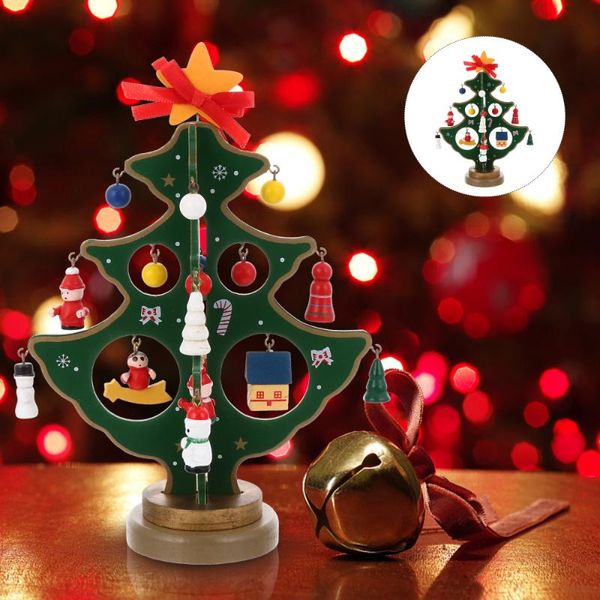 

christmas decorations 1pc tree shape ornament holiday creative wooden deskdecor decoration adornment for home bar party shop