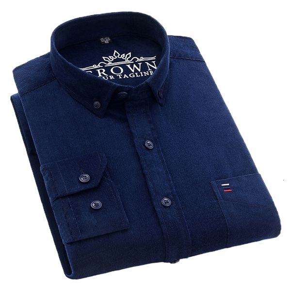 

2021 brand new fashion super pure 100% cotton corduroy autumn men long sleeve loose large casual shirt plus size ow5h, White;black