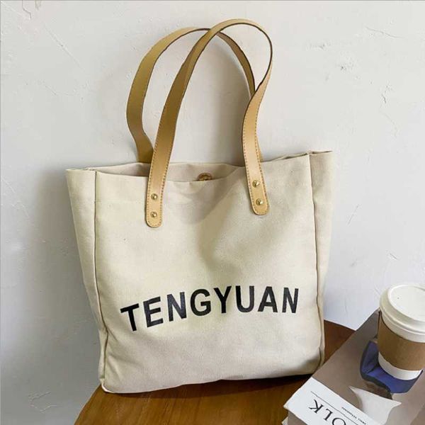 

новый стиль сумка женская письмо напечатанный холщовый мешок тенденции моды плечо