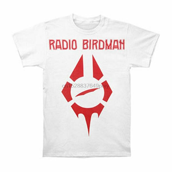 

radio birdman mens album oversized logo t shirt white sport hooded sweatshirt hoodie