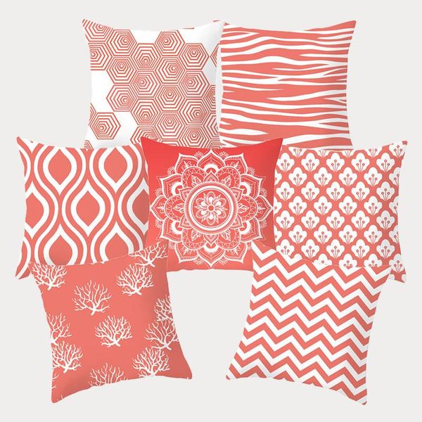 

cojines коралл подушка полиэстер декоративное housse coussin подушка living охватывает геометрическая 4545cm pillowcovers fundas bbyyjp hots