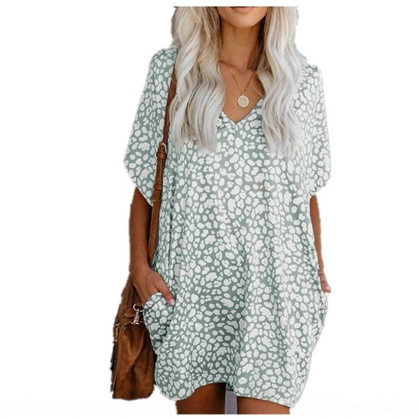 

ovh6n women's floral pocket v-neck women's skirt fashion floral dress fashion pocket v-neck dress cgedl skirt, Black;gray