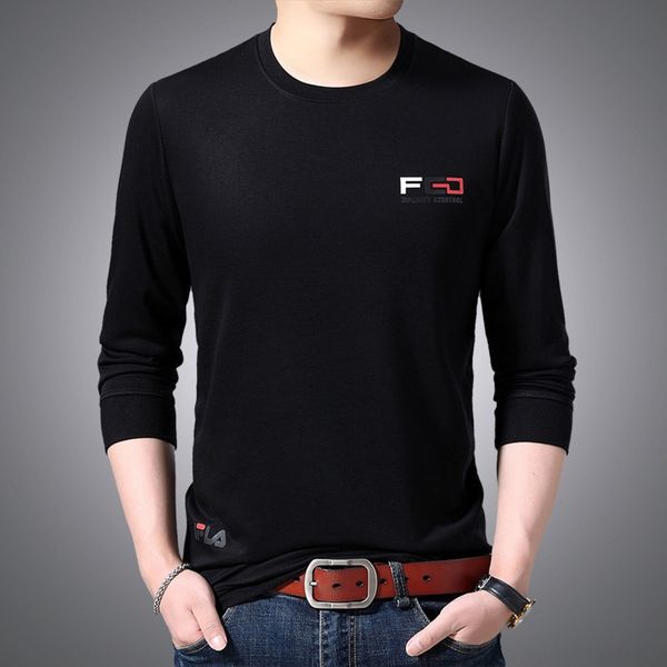 

nwx0k pay autumn to the men attention 2020 men's fashion printed men's round neck sweater casual sweater for new eznq0, Black