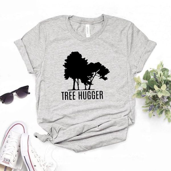 

tree hugger women tshirt cotton casual funny t shirt gift for lady yong girl tee 6 color drop ship s-977, White
