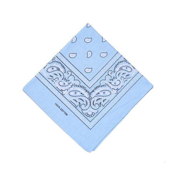 

100 хлопок hip hop бандан площадь шарф женщина мода paisley печать волосы шарфы мужского оголовье foulrad шейного tie sqcqrn bdefashion, Blue;gray