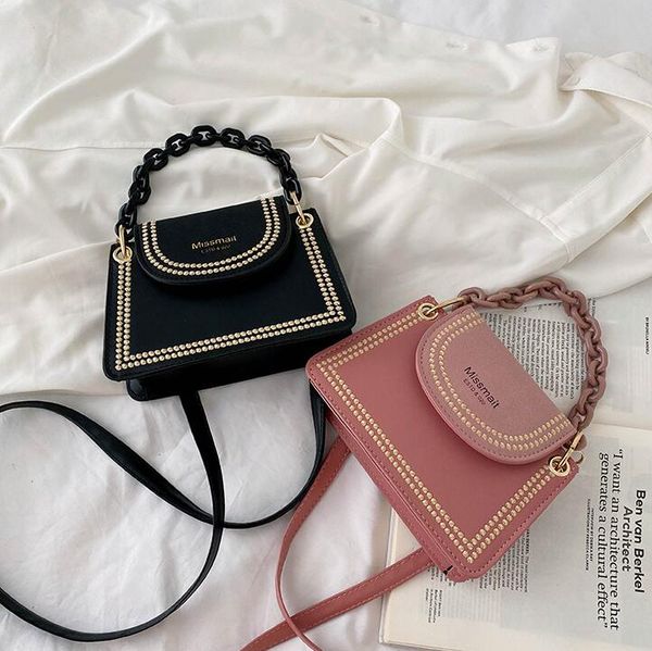 

women shoulder bags new style girls chain flap with letter lady crossbody cute small handbags mini