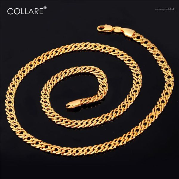 Цепи Collare Venetian Chain Men Rose Gold/Black/Gold Color шириной 5 мм колье колье N2181