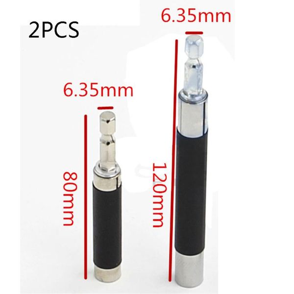 

quick release magnetic screwdriver extension rod bit 80/120/140mm hex shank holder connecting rod adapter guide socket tool