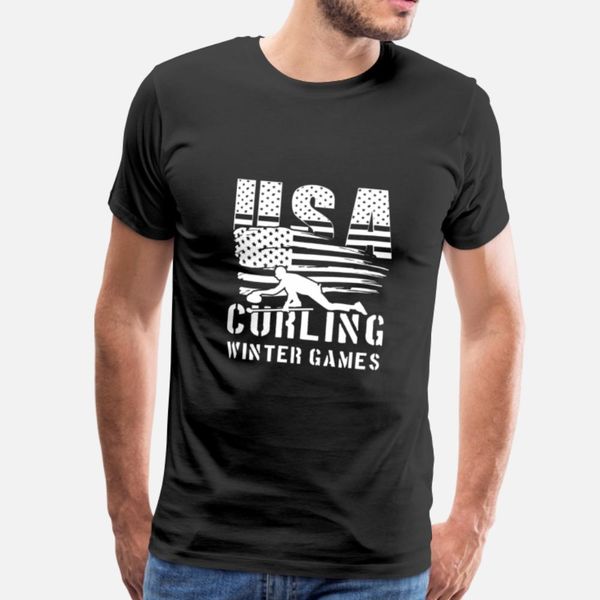 

usa curling winter games - world team sport t shirt cool popular tracksuit hoodie sweatshirt