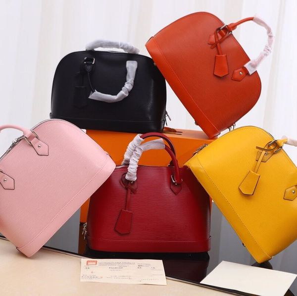 

women handbags genuine leather shell bag fashion water ripple shoulder bag ladies designer composite bags 5 color