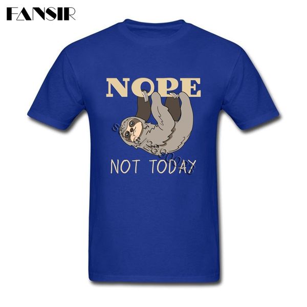 

sport rock men t-shirts sloth short sleeve cotton round neck t-shirt for boy tshirt