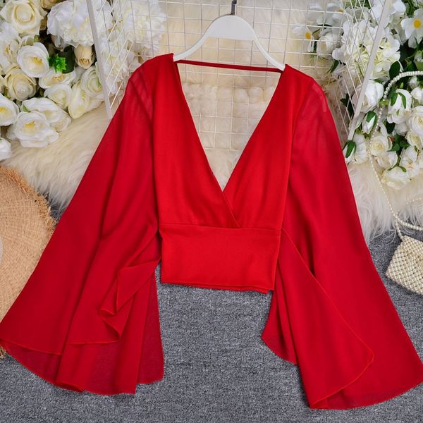 

ins куртка jacketjacket короткий jacketsexy глубокий v-образный вырез короткий топ женщины летом дизайн чувство небольшой нерегулярный раско, White