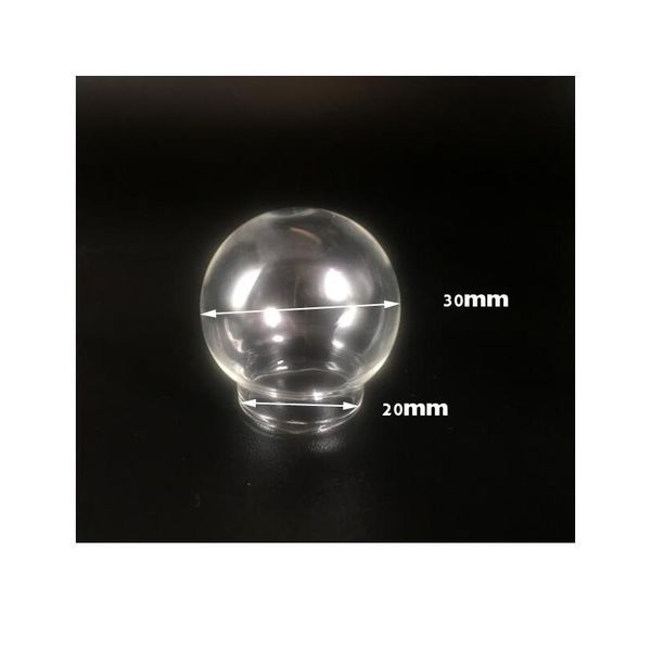 

100pieces 30x20mm 25x15mm 20x15mm 20x12mm transparent globe shaped empty bottles wishing vial pendant for gift acc bbygbf, Black