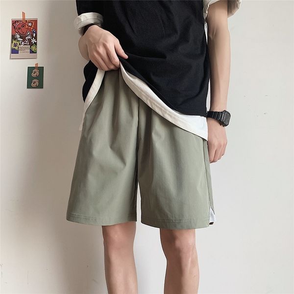 

summer 2020ins men's sports shorts trendy loose student simple capris thin beach pants, White;black